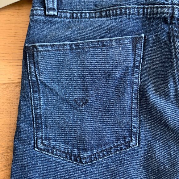 Women's Hudson Rosie High-Rise Wide Leg Crop Lakeside Blue Denim Jeans Size 25 - Picture 9 of 10